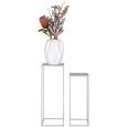 Beja Flower Stand - Set of 2 - Sand Metal