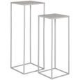 Beja Flower Stand - Set of 2 - Sand Metal