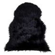 Throw - 50cm - Faux Lambskin - Black