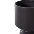 Flower Pot - Ceramic - Black