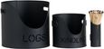 Black Logs Kindling Buckets and Matchstick Holder