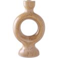 Candle Holder - Small - Brown Ceramic