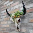 Bull Skull Wall Decoration - Set of 2 - Resin