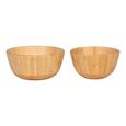 Chefalu Round Bowl - Set of 2 - Bamboo - Natural