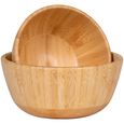 Chefalu Round Bowl - Set of 2 - Bamboo - Natural