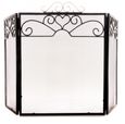 Chrome Topped Three Fold Fire Screen