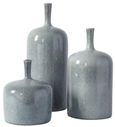 Clearance  - Vormark Blue Ceramic Ornament (Set of 3) - FSS15970