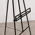 Contemporary Style Metal Easel - Black