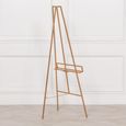 Contemporary Style Metal Easel - Gold