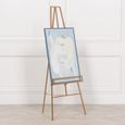 Contemporary Style Metal Easel - Gold