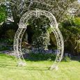 Garden Arch - Cream Metal