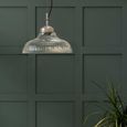 Fovant Fluted Glass Pendant Light Satin Nickel