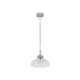 Fovant Fluted Glass Pendant Light Satin Nickel