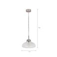 Fovant Fluted Glass Pendant Light Satin Nickel