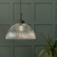 Fovant Glass Pendant Light Large Antique Bronze