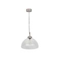 Fovant Glass Pendant Light Large Satin Nickel