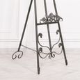 French Style Metal Easel - Antiqued Silver