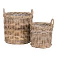 Gili Basket - Natural - Kubu Rattan - Set of 2