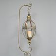 Gold Floor Stand Hanging Lantern - Set of 2 - Metal