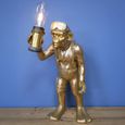 Gold Scuba Steve Monkey Statue - Set of 2 - Resin
