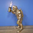 Gold Scuba Steve Monkey Statue - Set of 2 - Resin