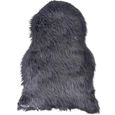 Throw - 50cm - Faux Lambskin - Grey