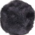 Round Seat Cushion - Lambskin - Grey