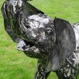 Grey Metal Elephant Statue