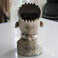 Grey Metal Monkey Head Wine Holder - Set of 2