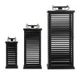 Lanterns - Hollow Black Metal - Set of 2 - 3 Lanterns