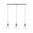 Hoxton Domed Pendant Light Trio Antique Bronze