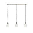 Hoxton Domed Pendant Light Trio Satin Nickel