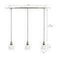 Hoxton Domed Pendant Light Trio Satin Nickel