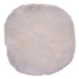 Round Seat Cushion - Lambskin - Ivory
