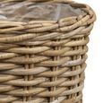 Kalak Kubu Rattan Basket - Set of 2 - Natural