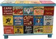 Kufri Hand Painted Vintage Ad Narrow Trunk