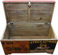 Kufri Hand Painted Vintage Transport Storage Trunk