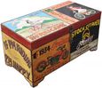 Kufri Hand Painted Vintage Transport Storage Trunk