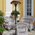 Helio Freestanding Electric Patio Heater - 2100w - Charcoal