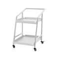 White Aluminium Garden Trolley - 2 Tier
