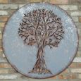 Metal Tree Wall Decoration - Set of 2 - Metal