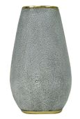 Amara Vase - Shimmering White Faux Shagreen - Large - Set of 2