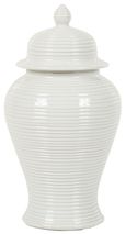 Nina Ginger Jar - White - 10 Inch - Set of 2
