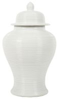 Nina Ginger Jar - White - 15 Inch - Set of 2