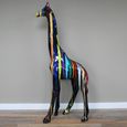 Garden Giraffe Statue - Multi-Coloured - Large - Resin