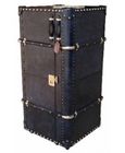 Mysore Handcrafted Leather Cognac Bar Trunk