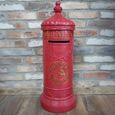 Mail Box - Red Resin - North Pole - Resin