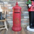 Mail Box - Red Resin - North Pole - Resin