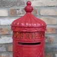 Mail Box - Red Resin - North Pole - Resin