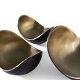 Nova Bowl - Black and Gold - Set of 3 - Metal